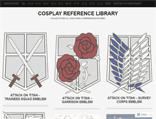 Tablet Screenshot of cosplayreferencelibrary.com